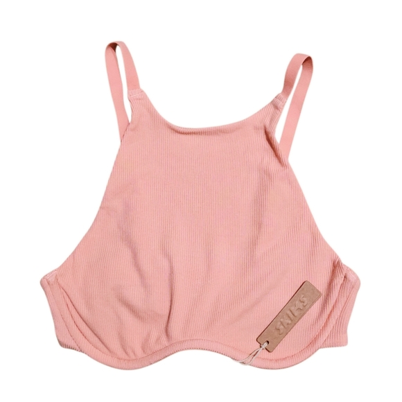 SKIMS Soft Lounge Underwire High Neck Bra Peach XXS - Picture 1 of 4